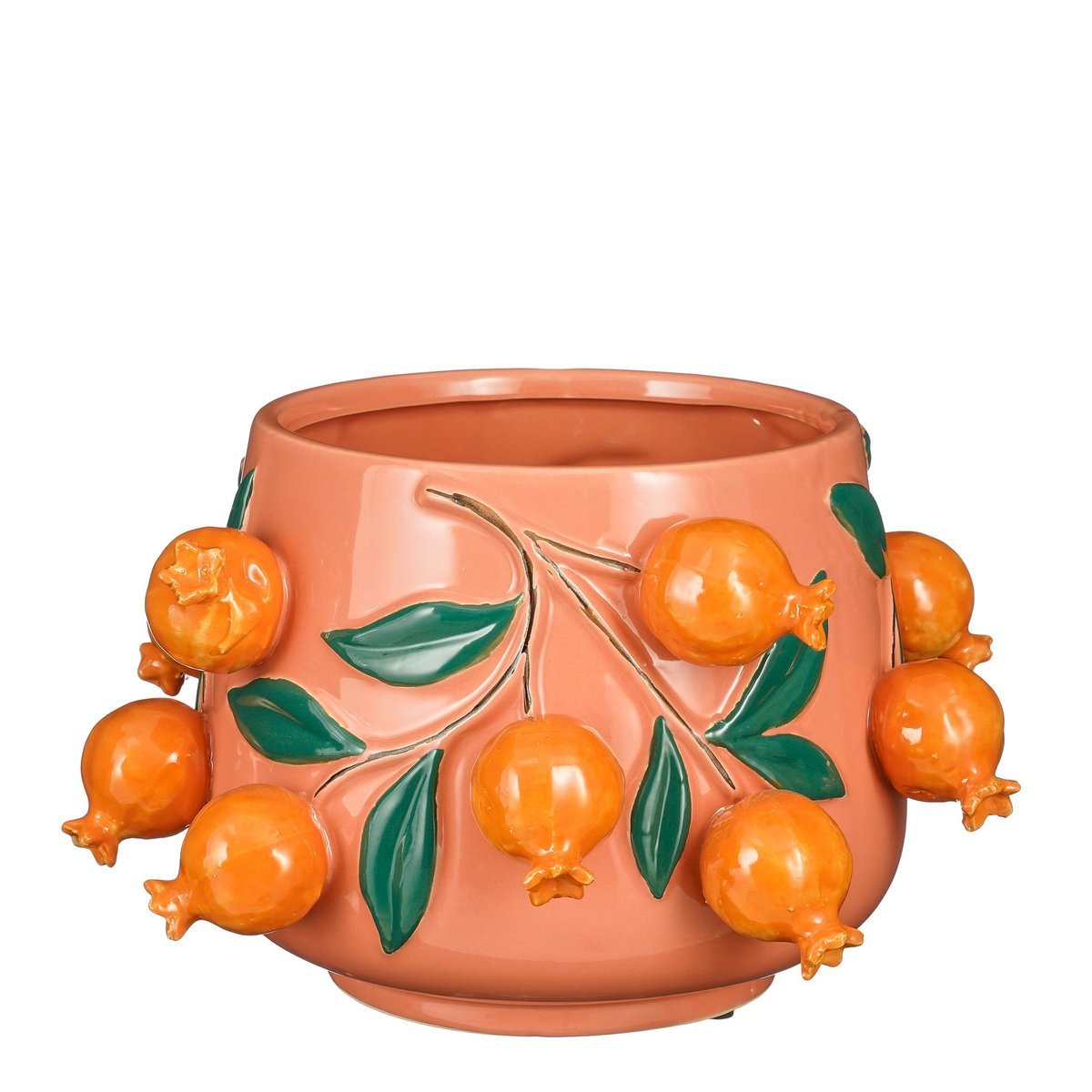 Granaatappel Bloempot Binnen H19 x Ø29 cm Keramiek Roze