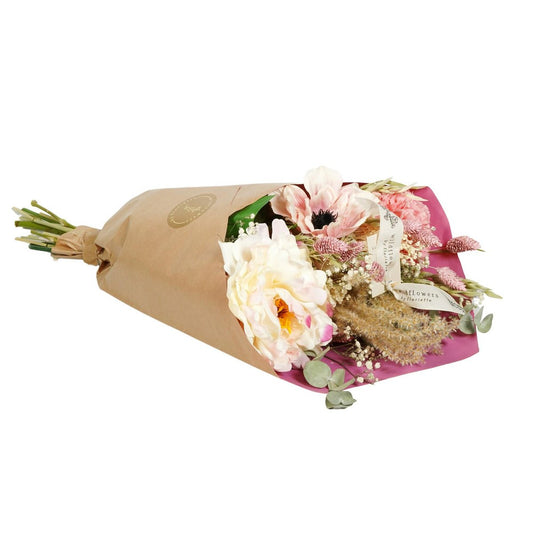 Droogbloemen Boekt Zijde Pioenliefde - ↕55cm