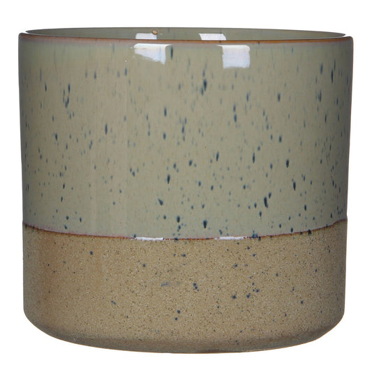 Azurra half Crème  Bloempot H18 x Ø21 cm Crème