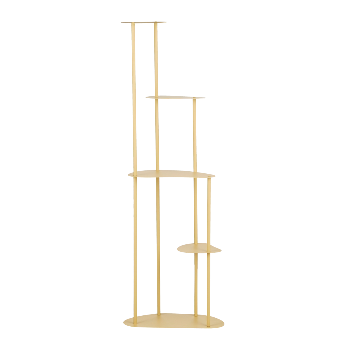 Esra Plantentafel L48 x B27 x H140 cm Metaal Lichtgeel