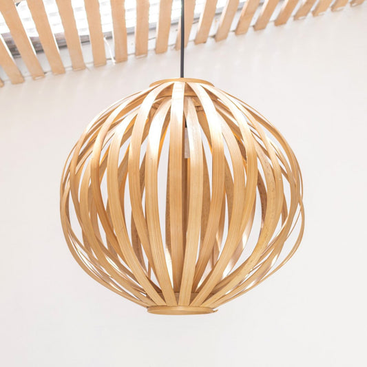 Cahyo Bamboelamp Natuurlijke lampenkap Bolvormige plafondlamp