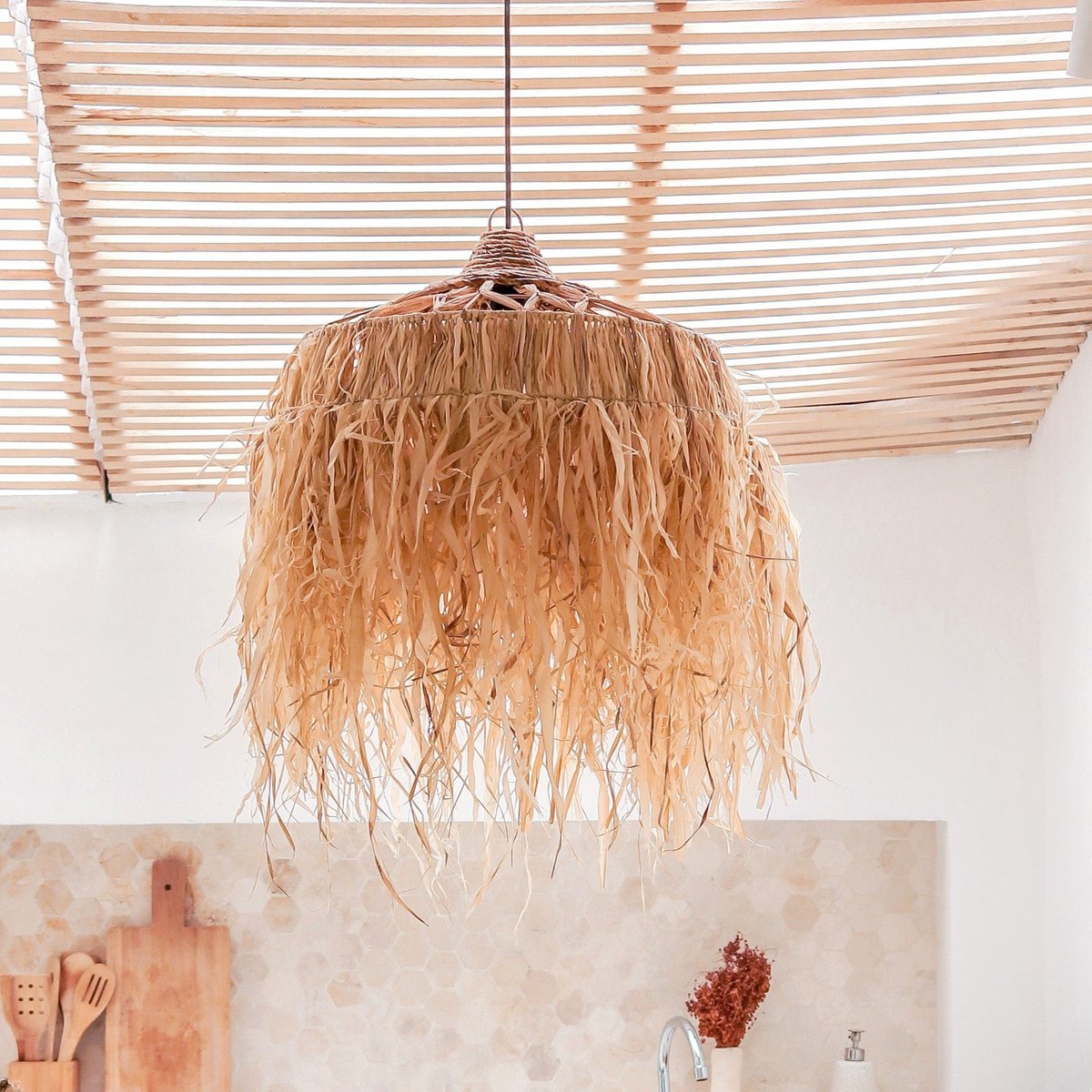 Elara Lamp met lange franjes 2 maten
