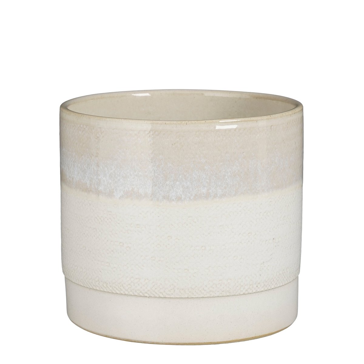 Eden Bloempot H20 x Ø22 cm Terracotta Crème