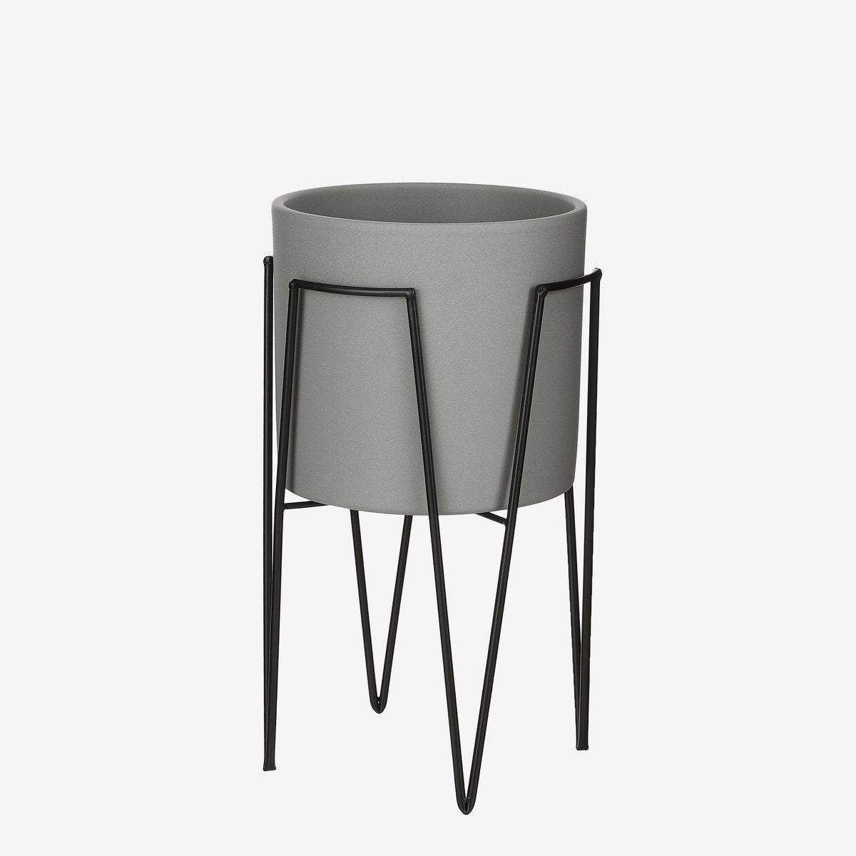 Terra Plantenstandaard L25 x B25 x H38 cm Metaal Zwart
