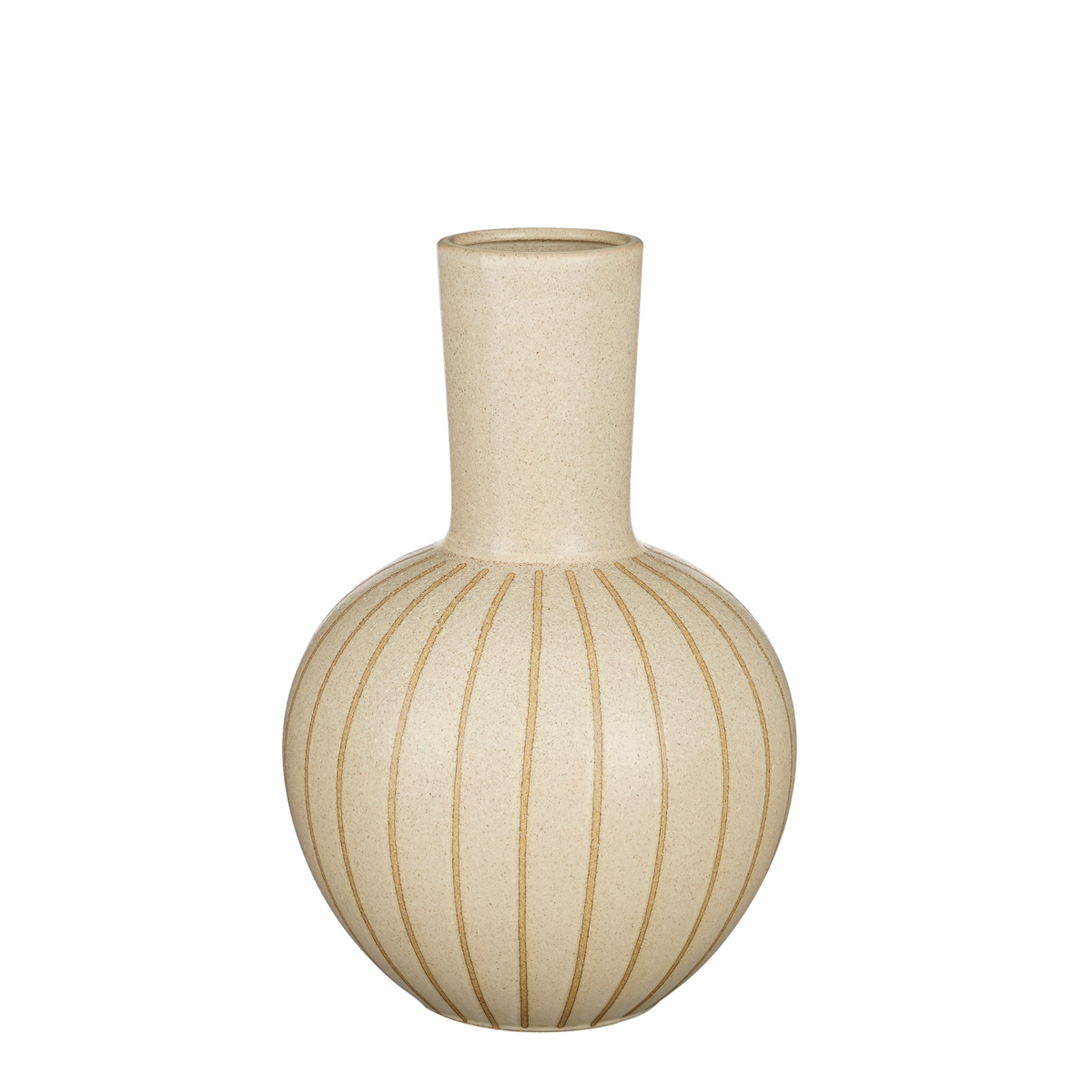 Bolla Vaas H42 x Ø28 cm Keramiek Crème