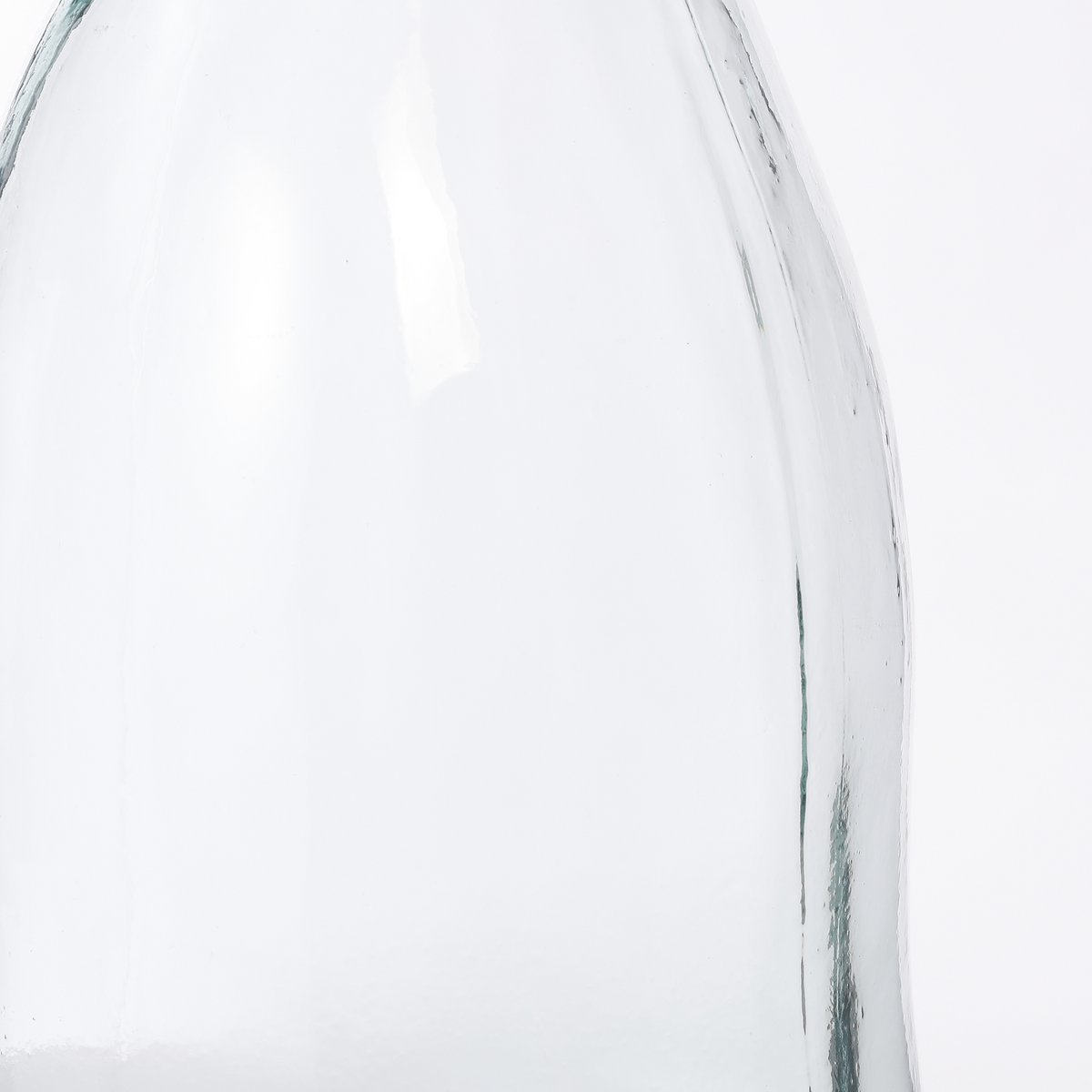 Clear Flesvormige Vaas Transparant H51 x Ø22 cm