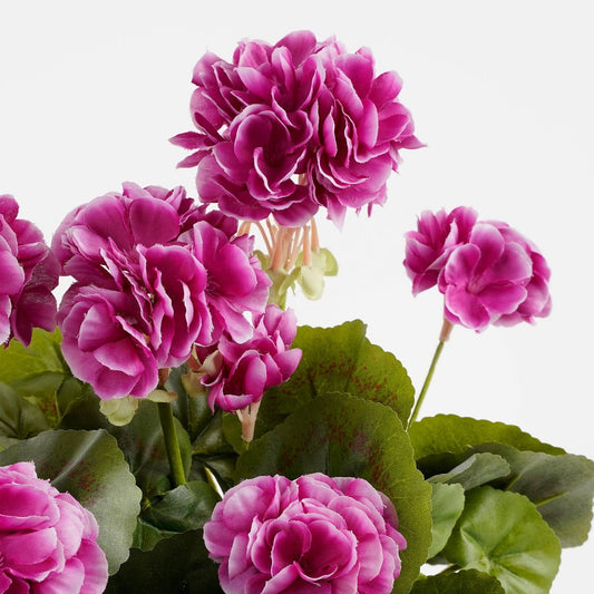 Geranium Kunstplant in Balkonbak L29 x B13 x H40 cm Paars