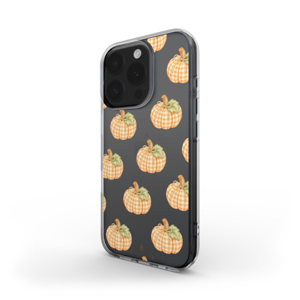 Pumpkin Picnic Clear Phone Case