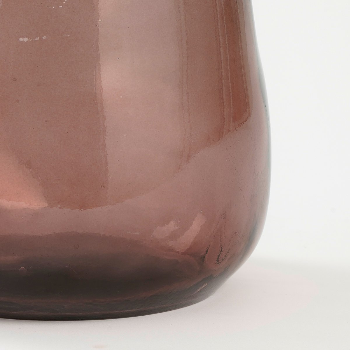 Clear Vaas Donkerbruin Gerecycled Glas  H51 x Ø22 cm