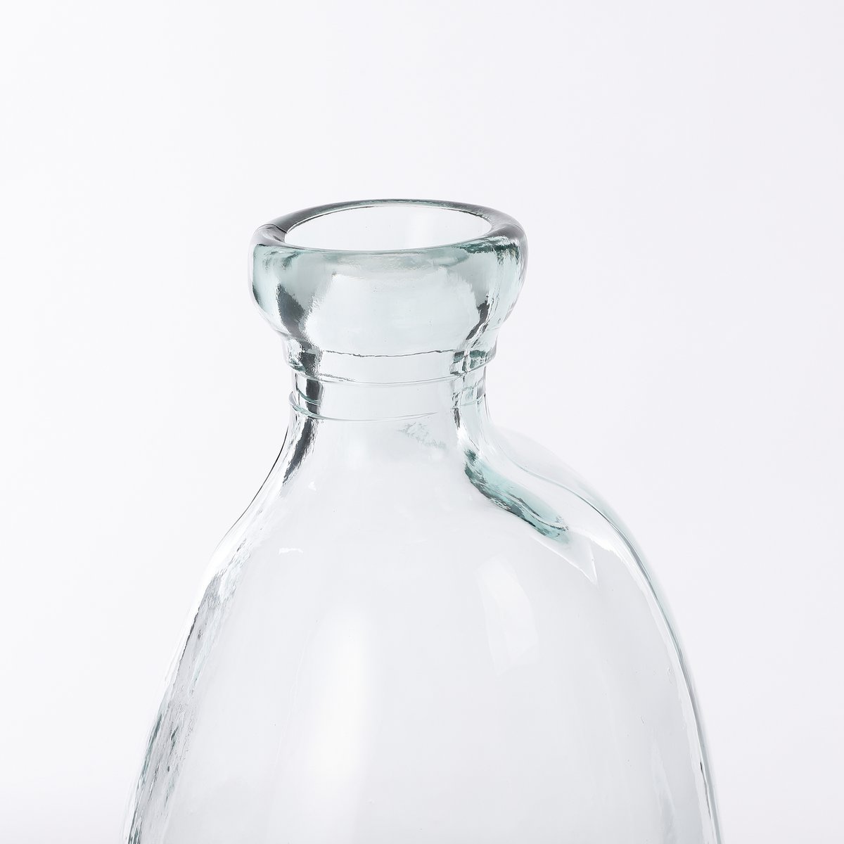 Clear Flesvormige Vaas Transparant H51 x Ø22 cm