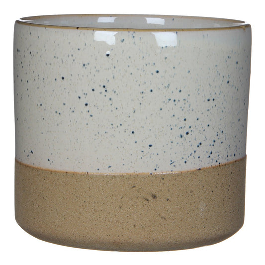 Azzura Bloempot half Wit H18 x Ø21 cm