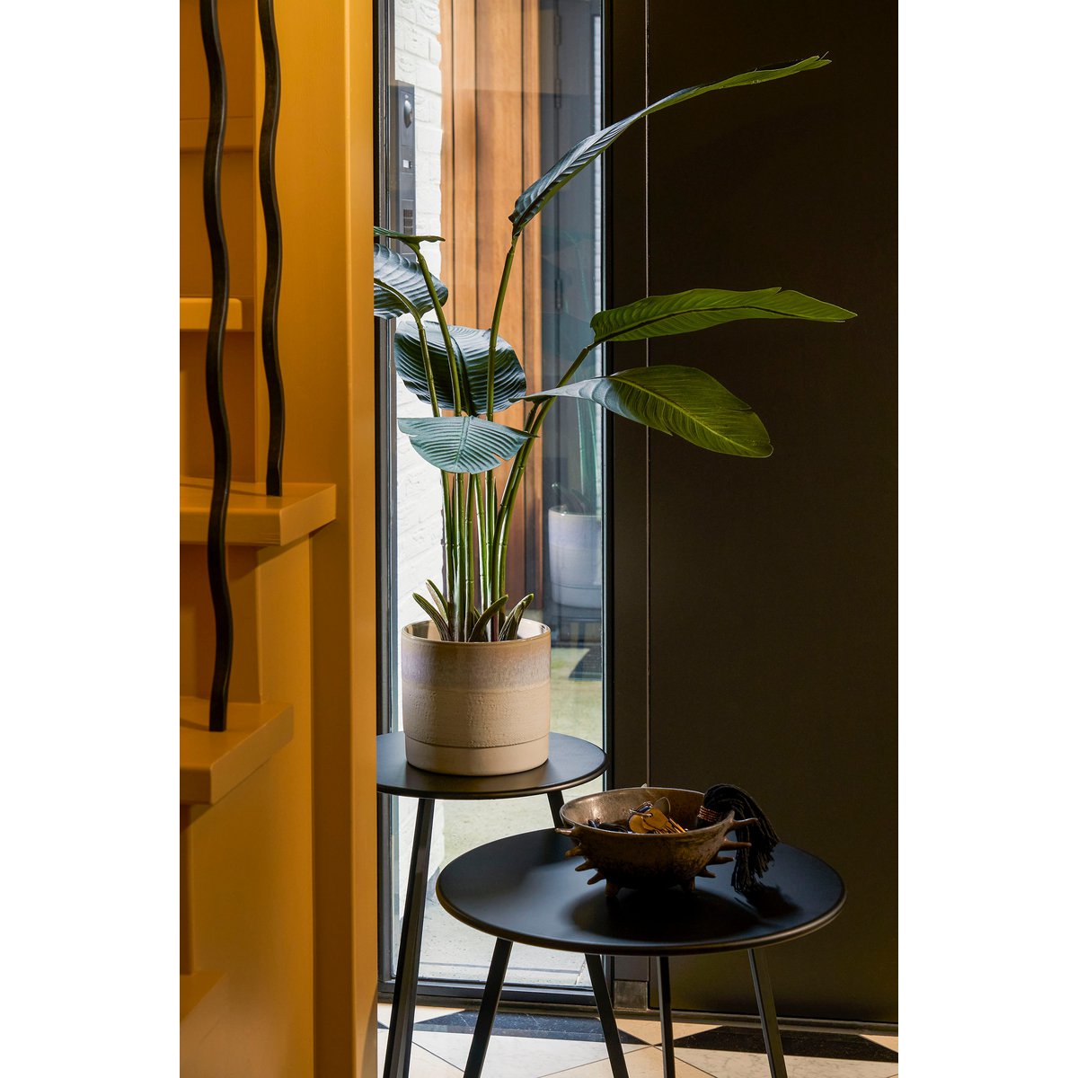 Eden Bloempot H20 x Ø22 cm Terracotta Crème