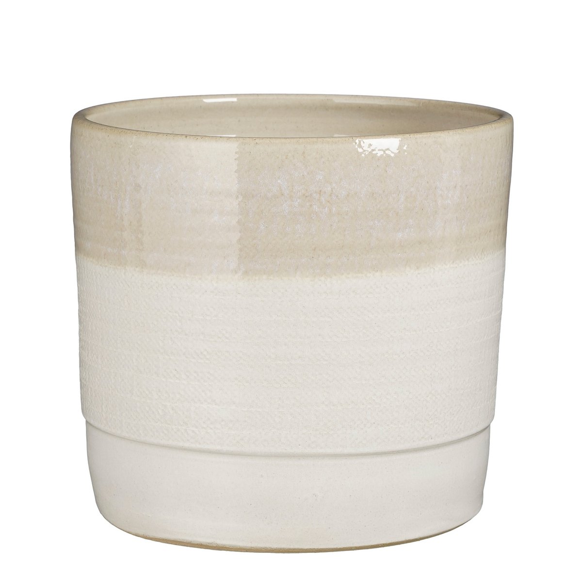 Eden  Bloempot Terracotta Crème H24 x Ø26 cm