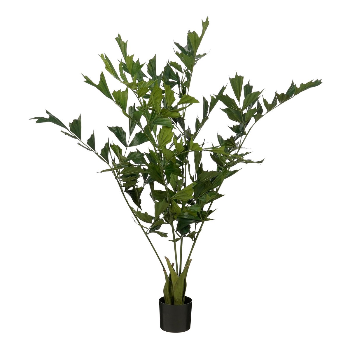Caryota Vissenstaart Palm Kunstplant in Pot H150 x Ø100 cm Groen