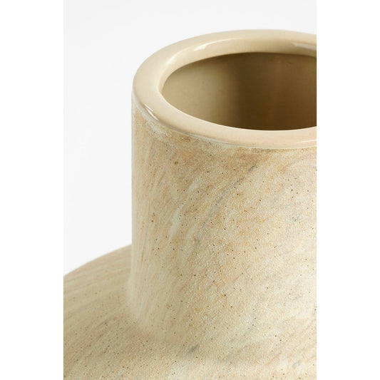 Velora Vaas Keramiek Beige Recht