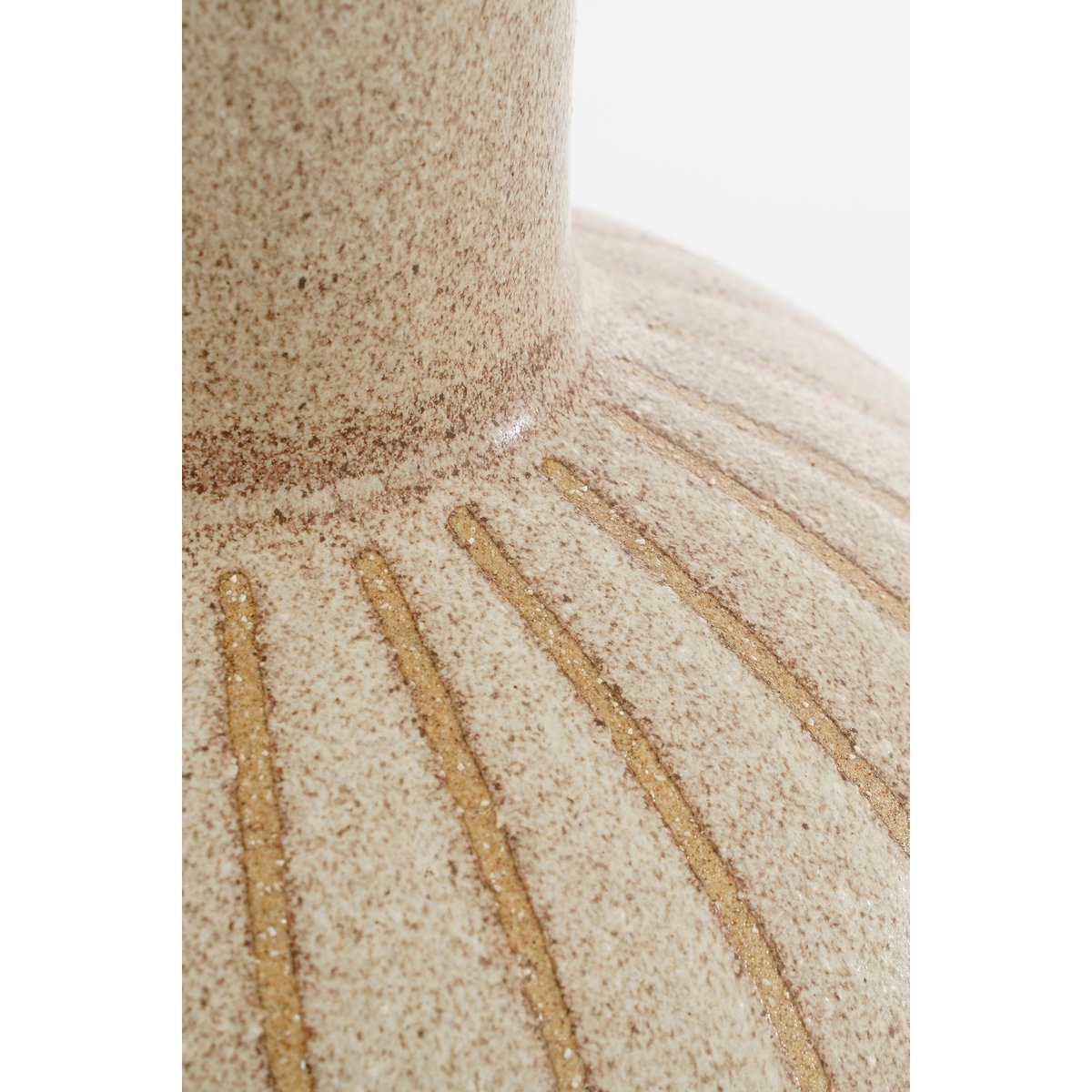 Bolla Vaas H42 x Ø28 cm Keramiek Crème