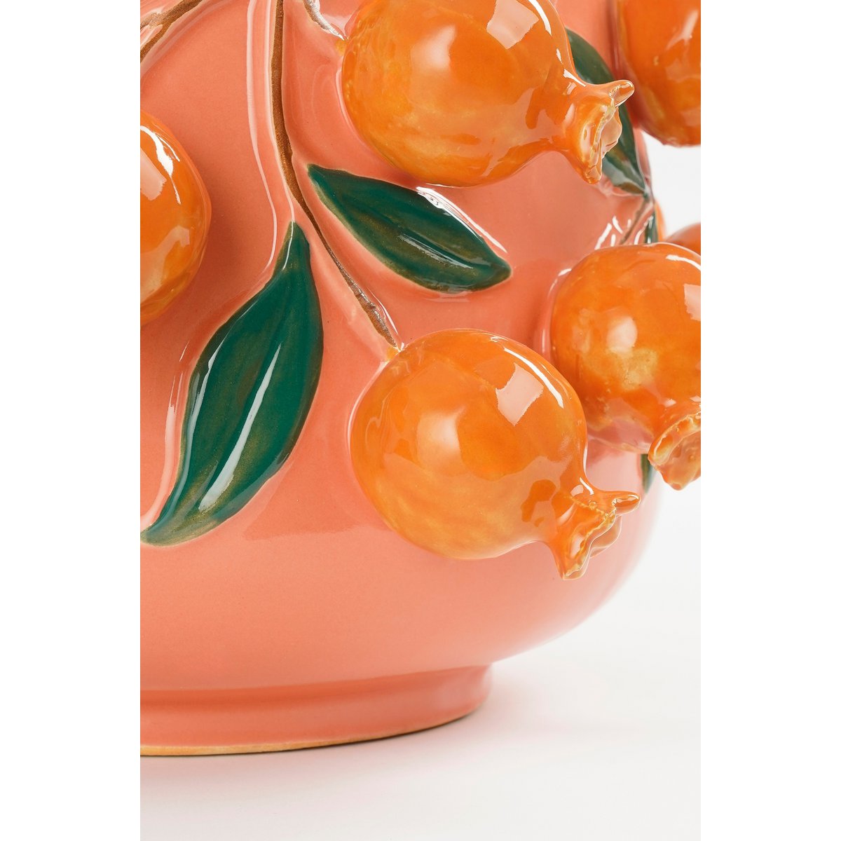 Granaatappel Bloempot Binnen H19 x Ø29 cm Keramiek Roze