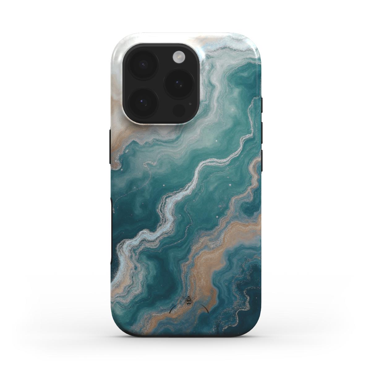 Green Marble Gold Phone Case