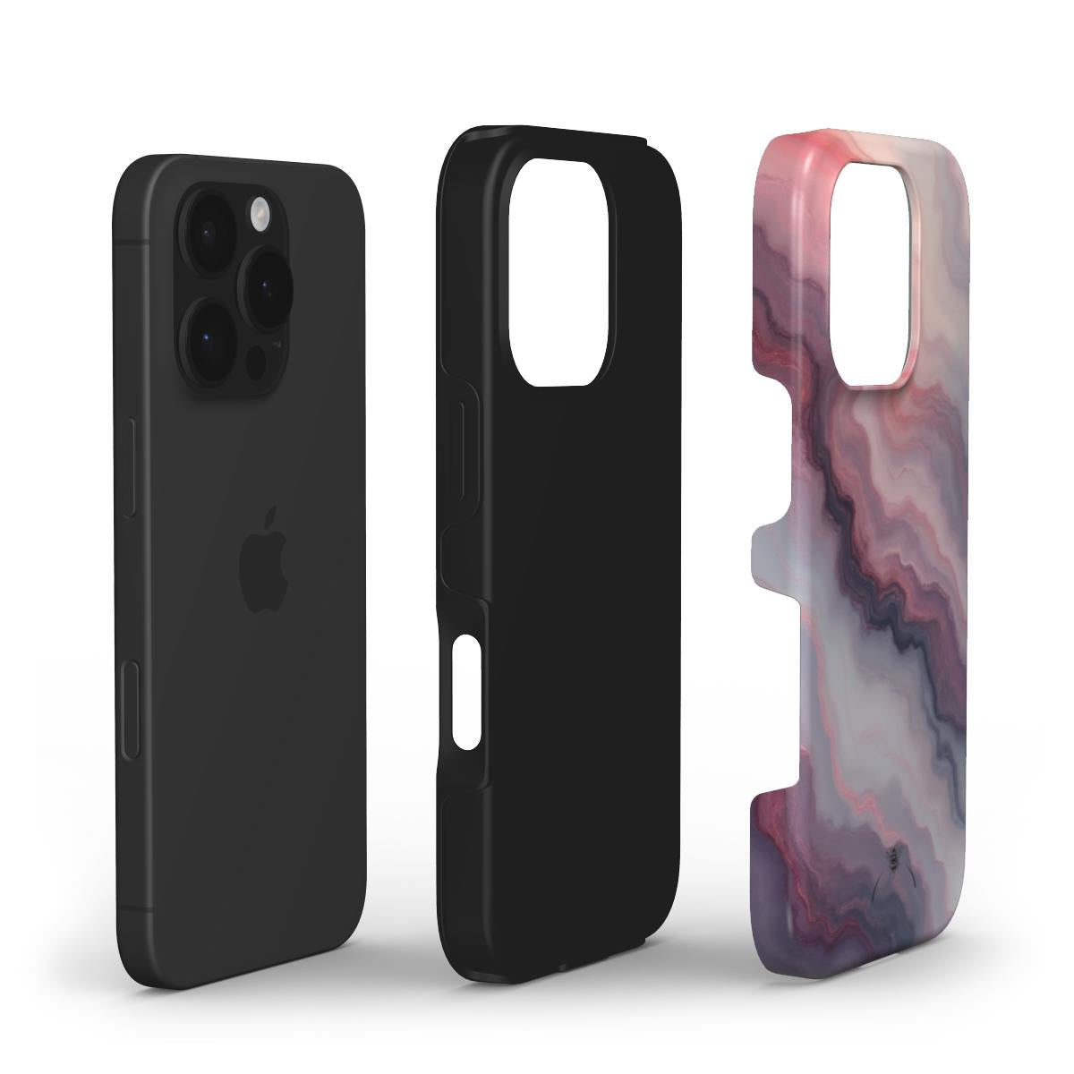 Pink Marble Purple Phone Case