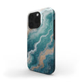 Green Marble Gold Phone Case