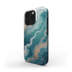 Green Marble Gold Phone Case