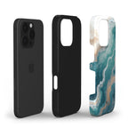 Green Marble Gold Phone Case