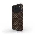 Coffee Bean Phone Case Dark Brown