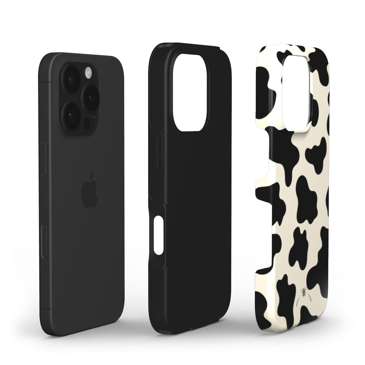 Cow Phone Case Black and White