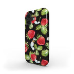 Strawberry Forest Phone Case Black