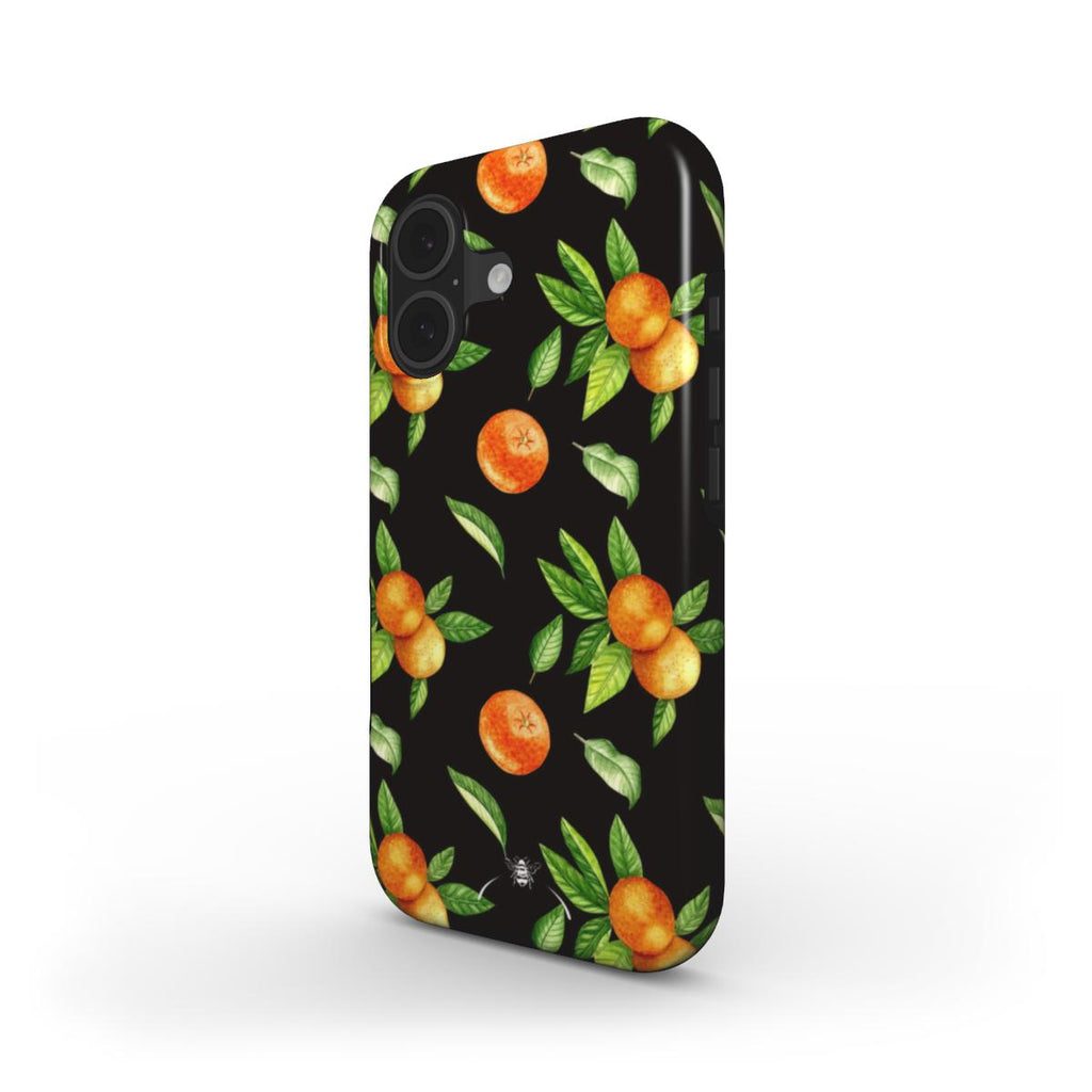 Mandarine Fruit Phone Case Black