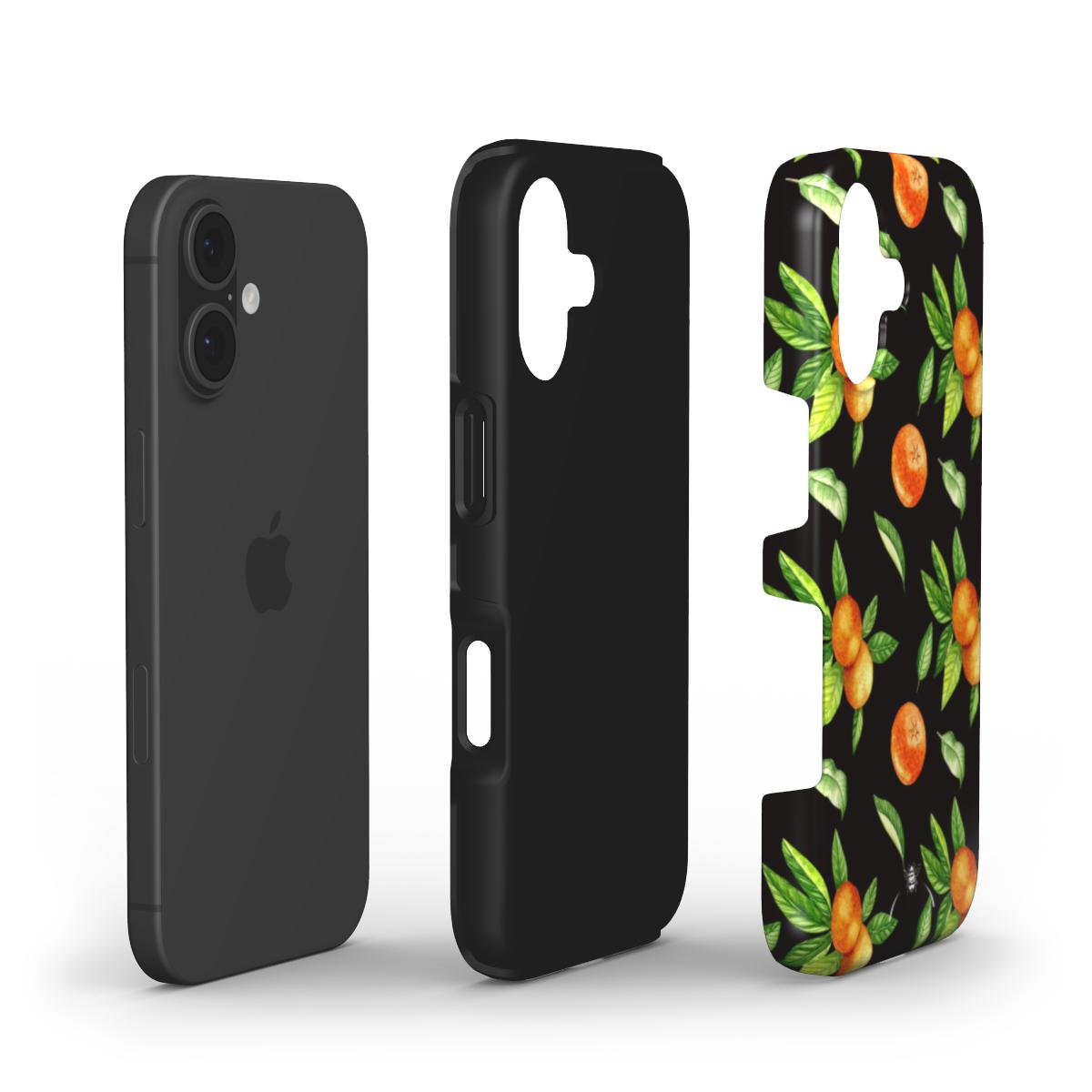 Mandarine Fruit Phone Case Black Honeybee Living Mandarine Fruit Phone Case Black Honeybee Living
