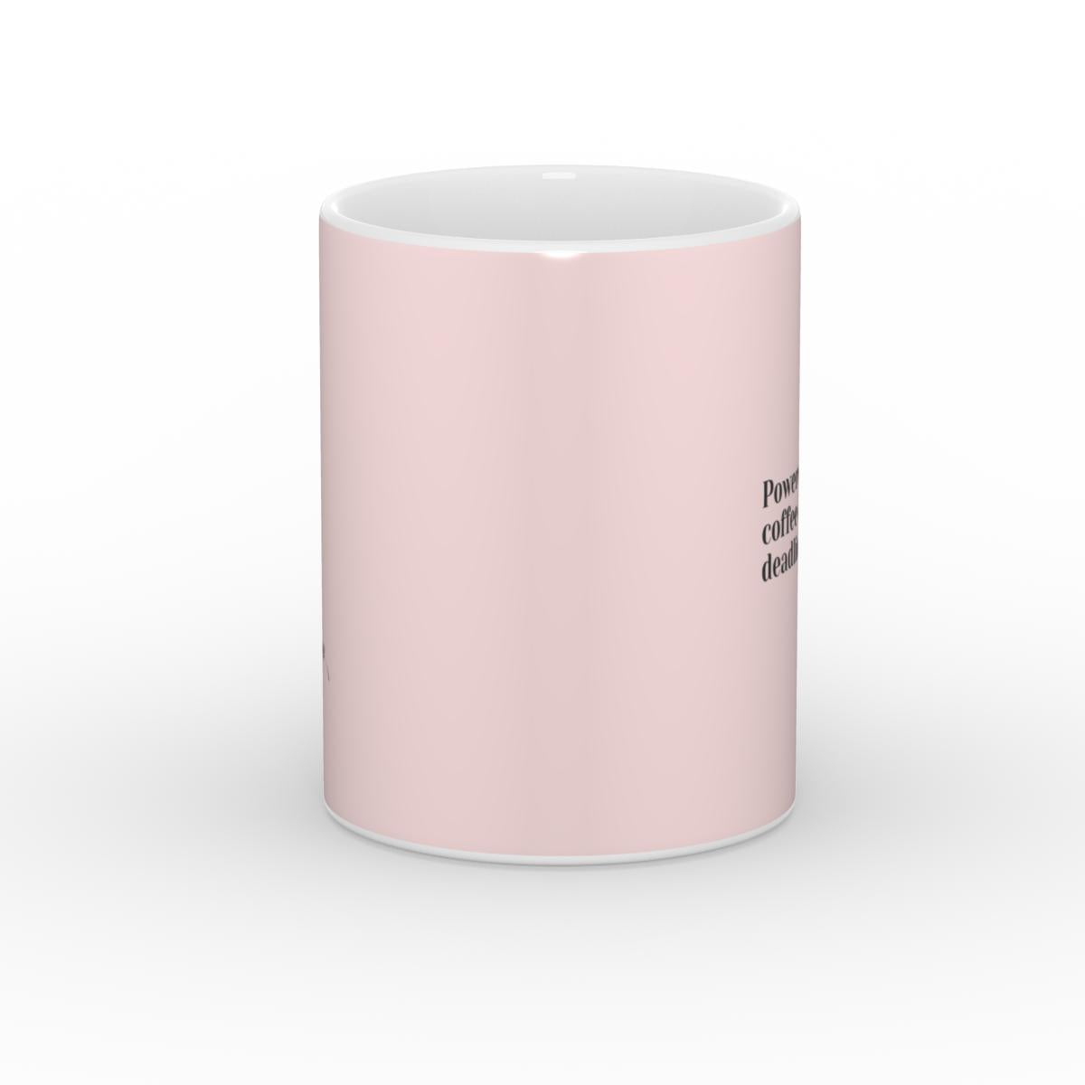 Powered by coffee & deadlines Mug