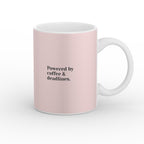 Powered by coffee & deadlines Mug