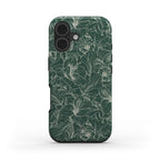 Emerald Lily Phone Case Off White