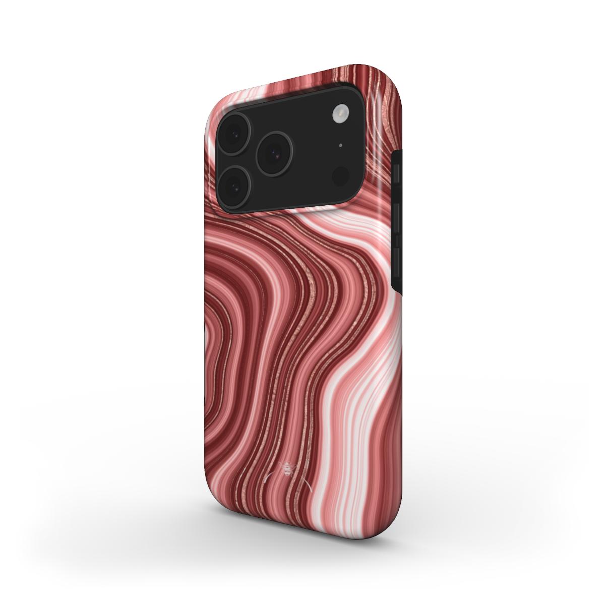 Red Swirl Phone Case