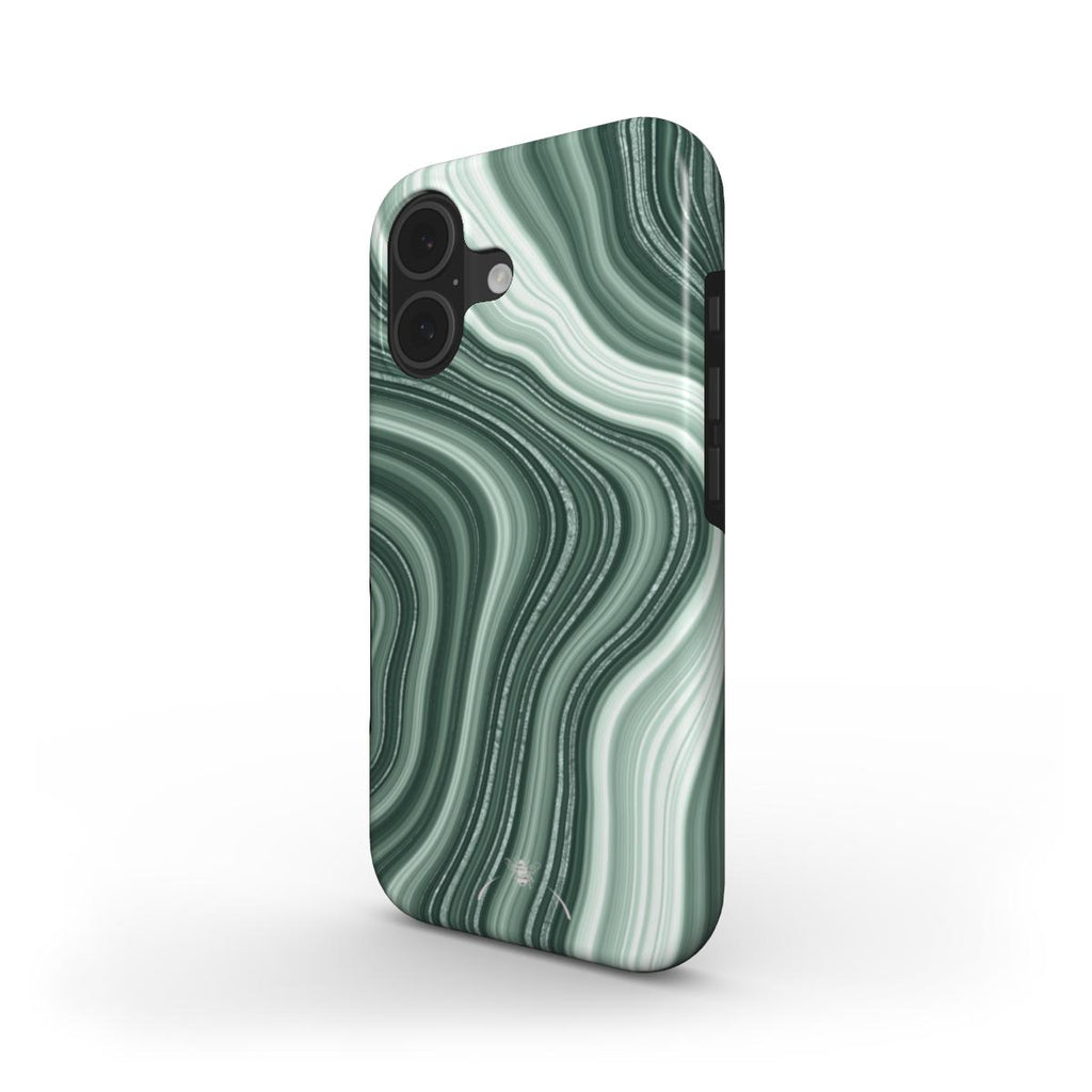 Green Swirl Phone Case