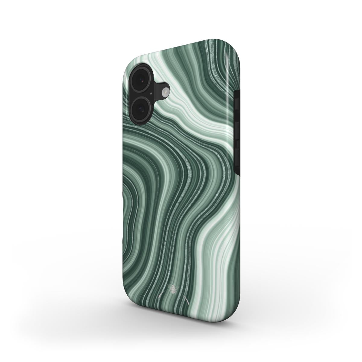 Green Swirl Phone Case