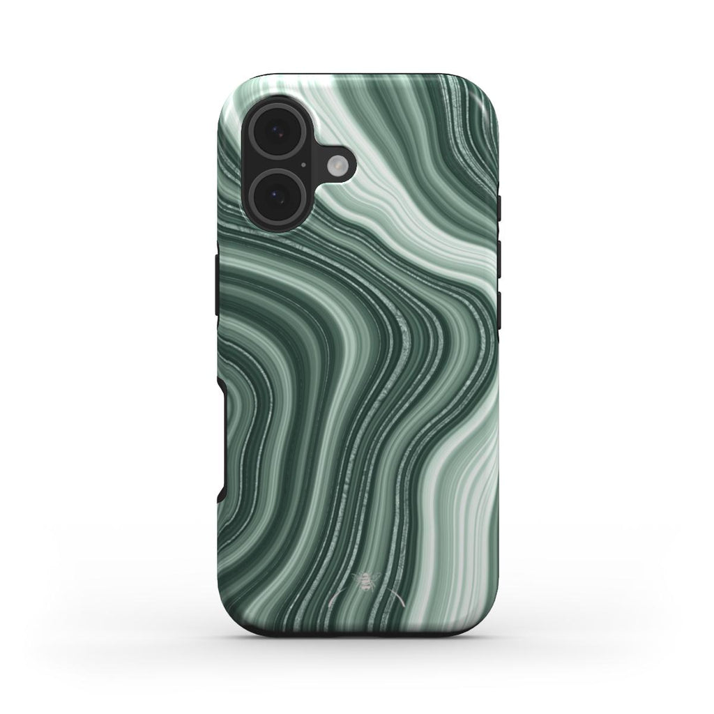 Green Swirl Phone Case