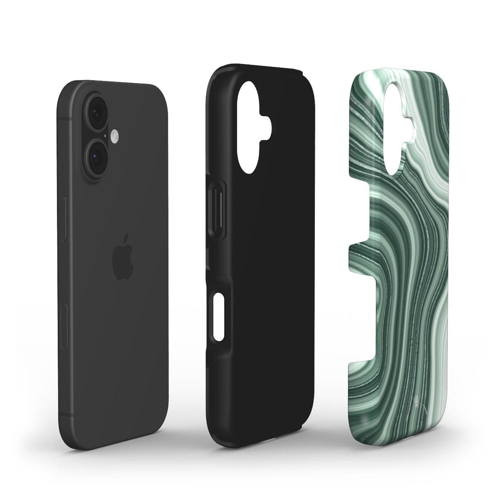 Green Swirl Phone Case