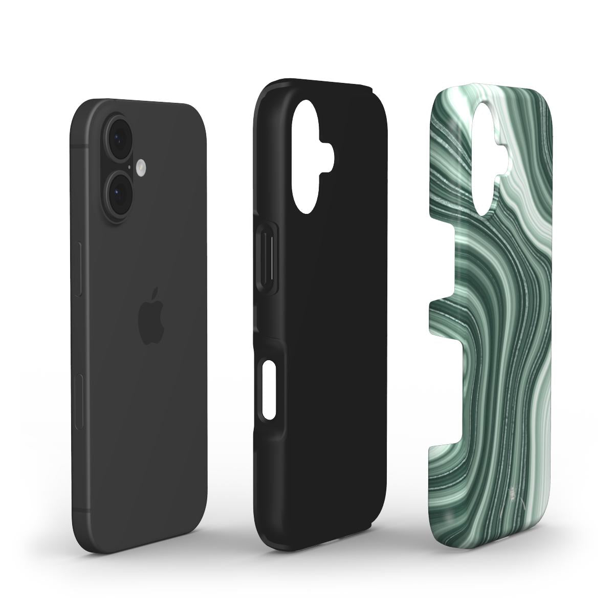 Green Swirl Phone Case