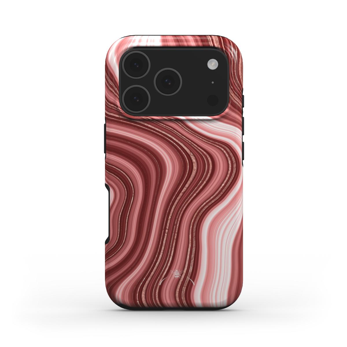 Red Swirl Phone Case