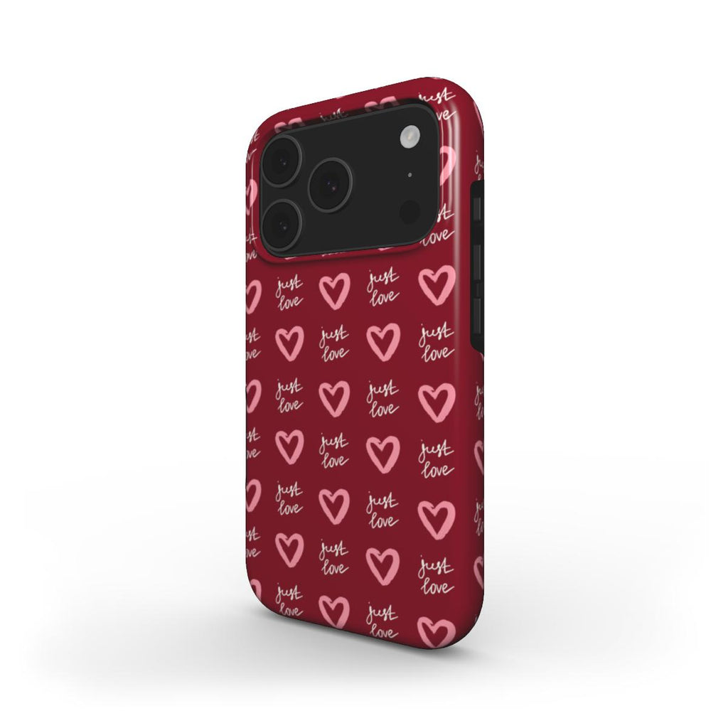 Red Hearts phone case