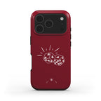 Love Dice Phone Case Burgundy