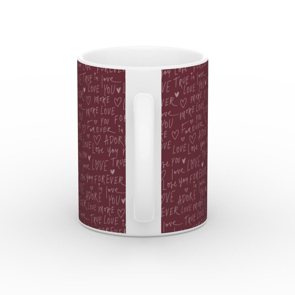 Written in Love Ruby Red  Mug