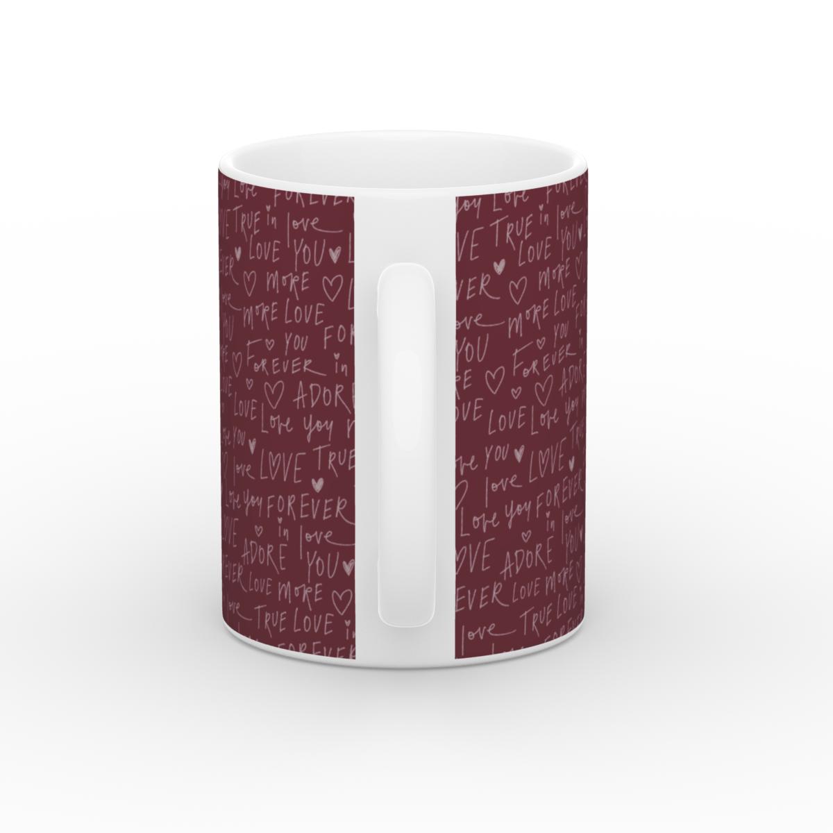 Written in Love Ruby Red  Mug