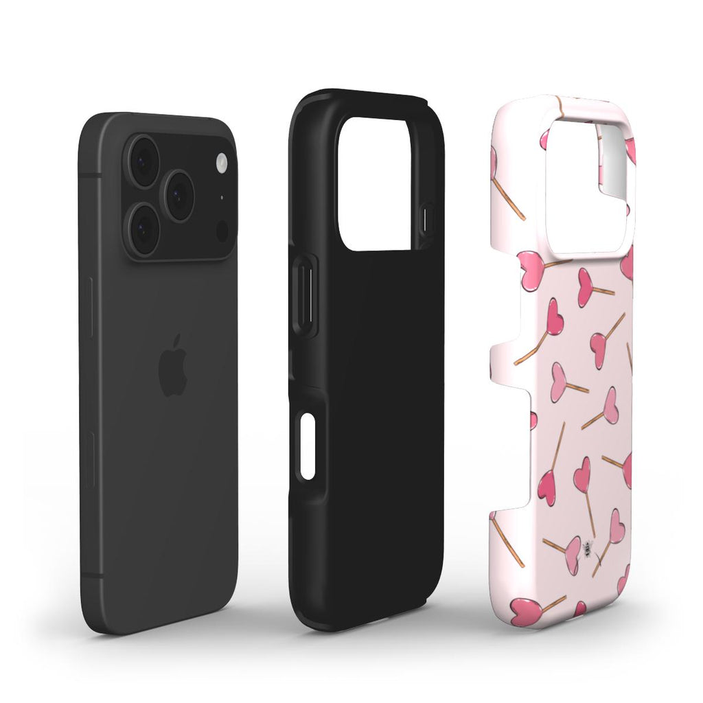 Sweet Hearts Phone Case Rose Ivory