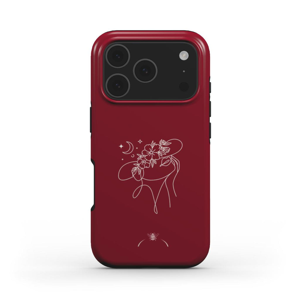 Divine Feminine Phone Case Burgundy