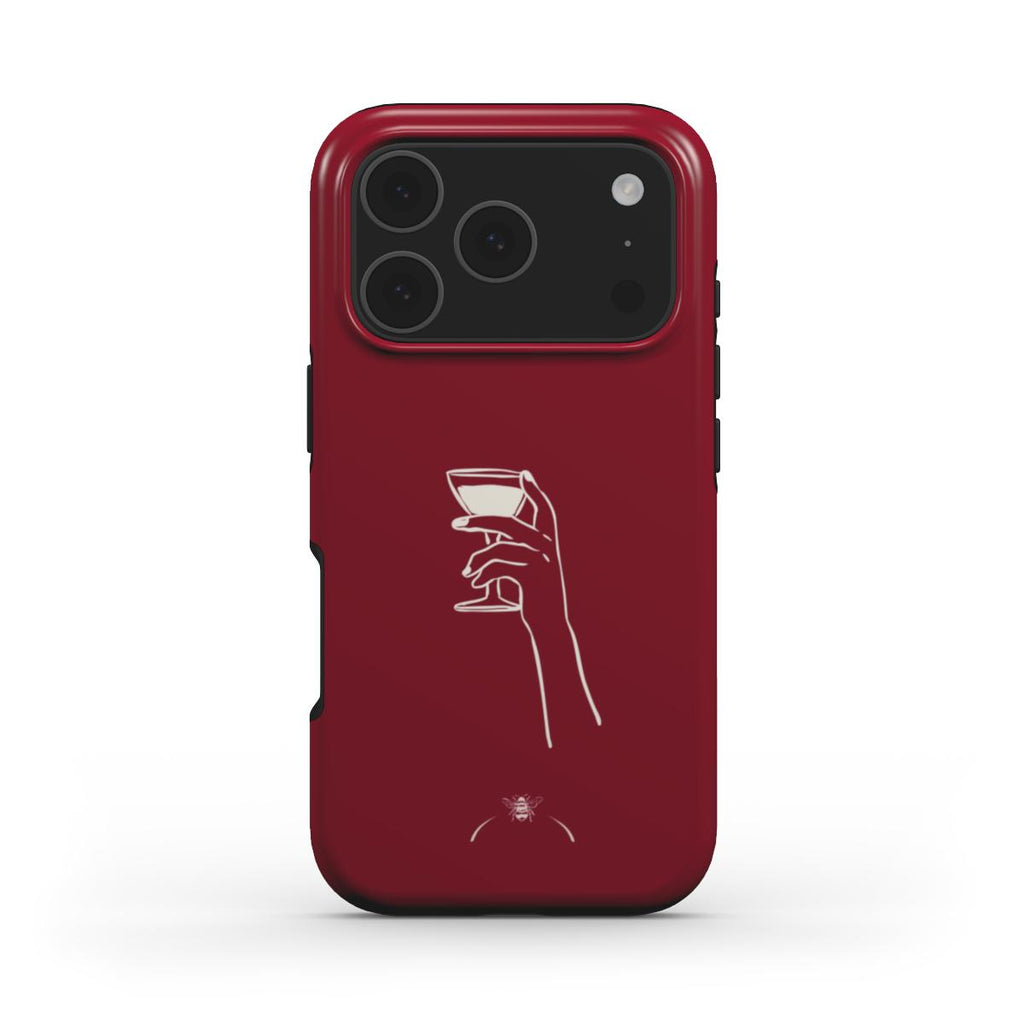 Cheers Phone Case Burgundy