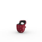 Burgundy Hearts Google Pixel Buds Case Red