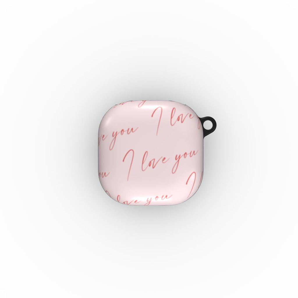 Handwritten ‘I Love You’ Samsung Buds Case Rose Ivor